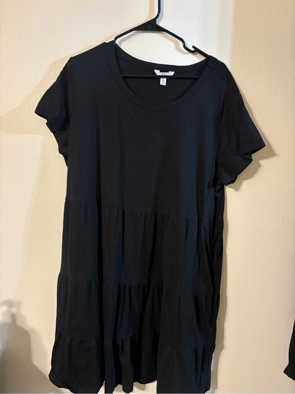 Time and Tru Black Tiered dress